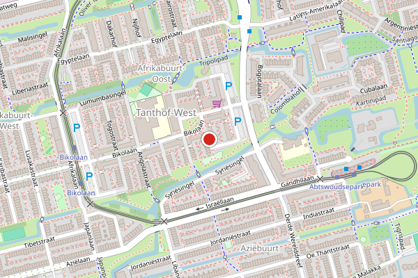Brandweer-melding op Kenyattastraat, Delft op 28 mei, kaart-overzicht