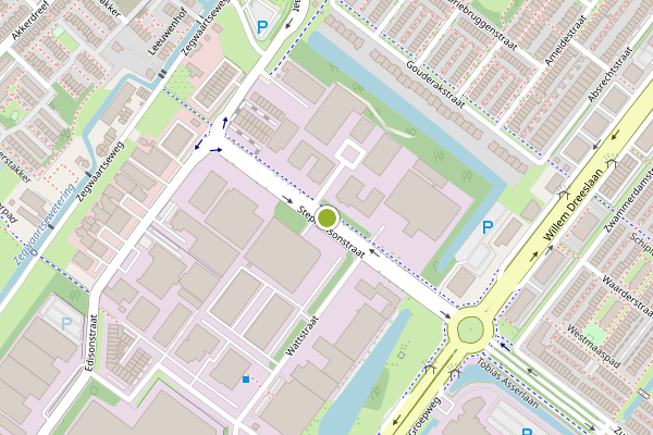 Ambulance-melding op Stephensonstraat, Zoetermeer op 28 mei, kaart-overzicht