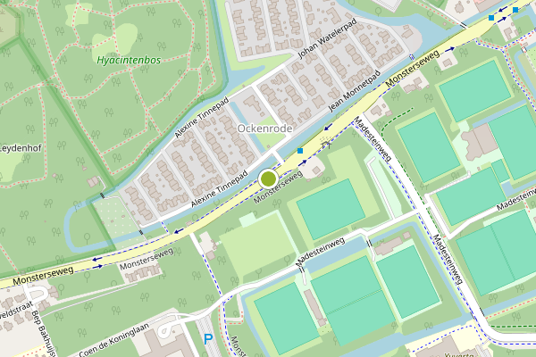 Ambulance-melding op Monsterseweg, Den Haag op 28 mei, kaart-overzicht