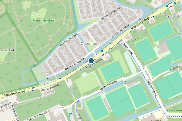 Politie-melding op Monsterseweg, Den Haag op 28 mei, kaart-overzicht