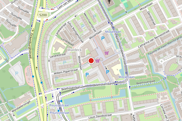 Brandweer-melding op Alphons Diepenbrockhof, Den Haag op 28 mei, kaart-overzicht