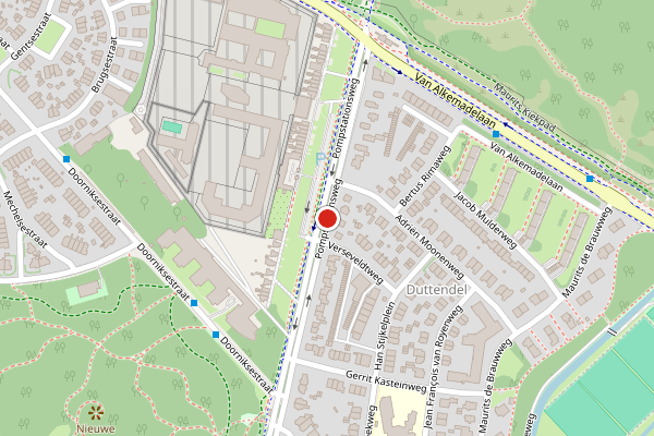 Brandweer-melding op Pompstationsweg, Den Haag op 28 mei, kaart-overzicht