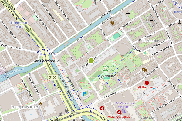Ambulance-melding op Sirtemastraat, Den Haag op 28 mei, kaart-overzicht