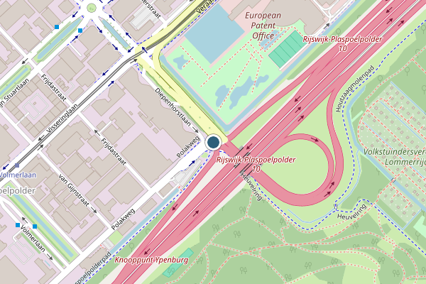 Politie-melding op Polakweg, Rijswijk op 29 mei, kaart-overzicht