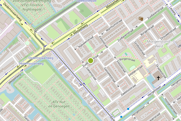 Ambulance-melding op Zuidlarenstraat, Den Haag op 29 mei, kaart-overzicht