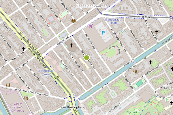 Ambulance-melding op Da Costastraat, Den Haag op 29 mei, kaart-overzicht