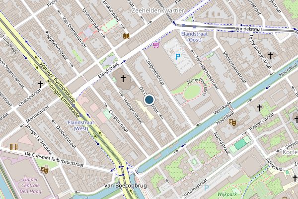 Politie-melding op Da Costastraat, Den Haag op 29 mei, kaart-overzicht