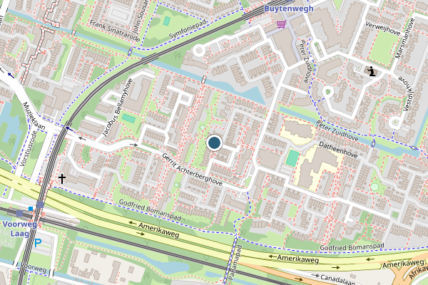 Politie-melding op P.C. Boutenshove, Zoetermeer op 29 mei, kaart-overzicht