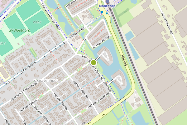 Ambulance-melding op Laan van Floris de Vijfde, Nootdorp op 29 mei, kaart-overzicht