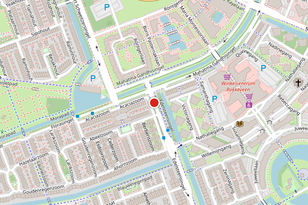 Brandweer-melding op Edelsteensingel, Zoetermeer op 29 mei, kaart-overzicht