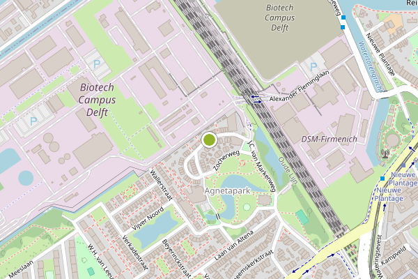 Ambulance-melding op Frederik Matthesstraat, Delft op 29 mei, kaart-overzicht