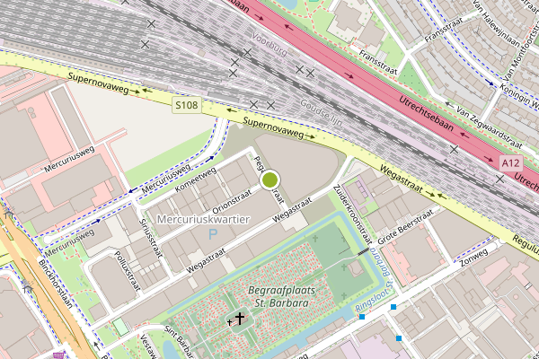 Ambulance-melding op Pegasusstraat, Den Haag op 29 mei, kaart-overzicht