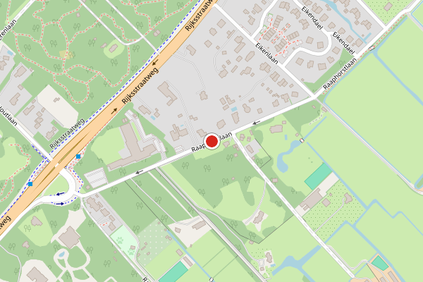 Brandweer-melding op Raaphorstlaan, Wassenaar op 29 mei, kaart-overzicht
