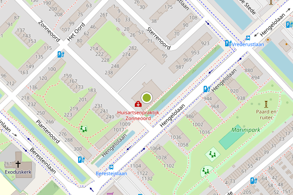Ambulance-melding op Zonneoord, Den Haag op 29 mei, kaart-overzicht