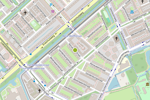 Ambulance-melding op Rijnauwenstraat, Den Haag op 29 mei, kaart-overzicht