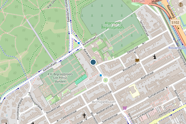 Politie-melding op Bankastraat, Den Haag op 29 mei, kaart-overzicht
