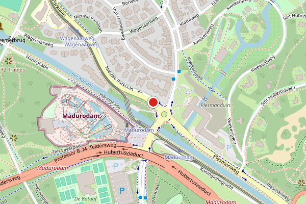 Brandweer-melding op Nieuwe Parklaan, Den Haag op 29 mei, kaart-overzicht