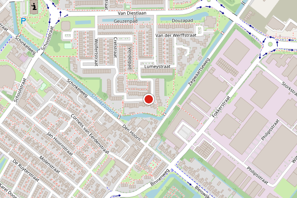 Brandweer-melding op Van Boisotring, Zoetermeer op 29 mei, kaart-overzicht