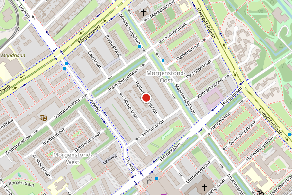 Brandweer-melding op Hellendoornstraat, Den Haag op 29 mei, kaart-overzicht