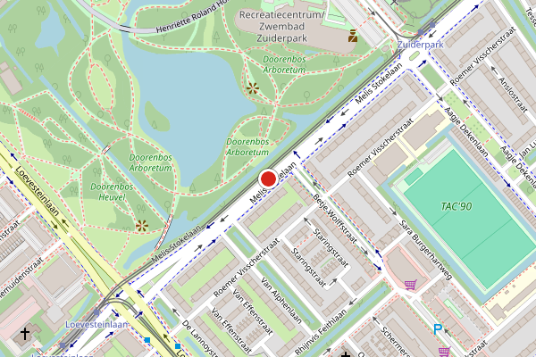 Brandweer-melding op Melis Stokelaan, Den Haag op 29 mei, kaart-overzicht