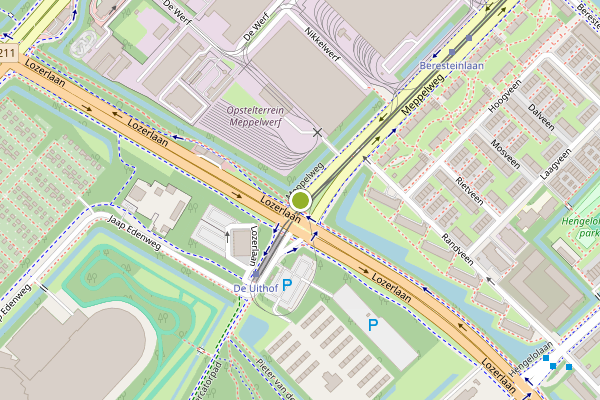 Ambulance-melding op Meppelweg, Den Haag op 29 mei, kaart-overzicht