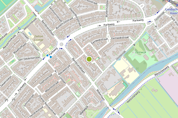 Ambulance-melding op Vondelstraat, Voorburg op 29 mei, kaart-overzicht