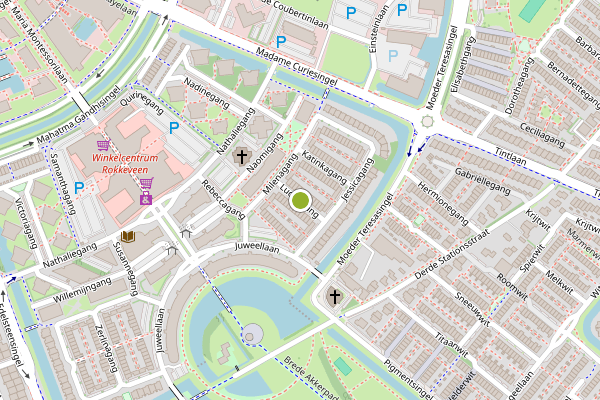 Ambulance-melding op Lucillegang, Zoetermeer op 29 mei, kaart-overzicht