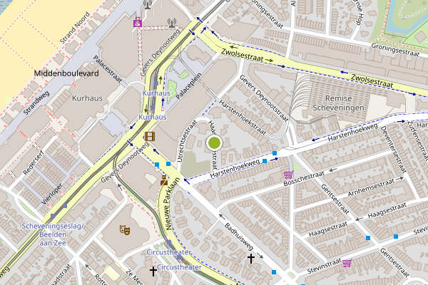 Ambulance-melding op Haarlemsestraat, Den Haag op 30 mei, kaart-overzicht