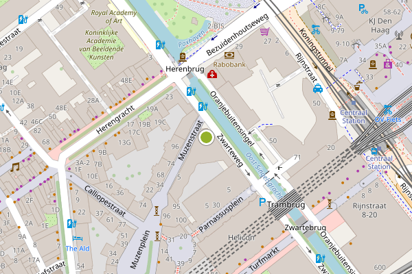 Ambulance-melding op Grote Markt, Den Haag op 30 mei, kaart-overzicht