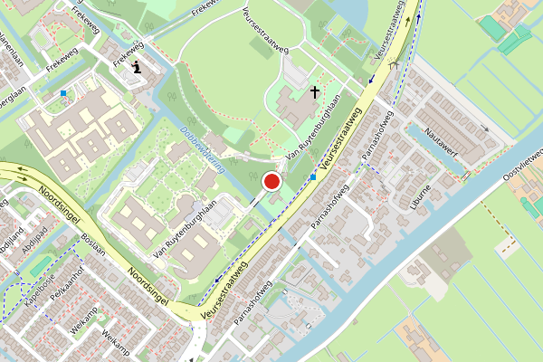 Brandweer-melding op Van Ruytenburghlaan, Leidschendam op 30 mei, kaart-overzicht