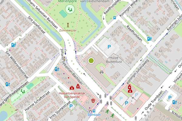 Ambulance-melding op gemeentehuis, Leidschendam op 30 mei, kaart-overzicht