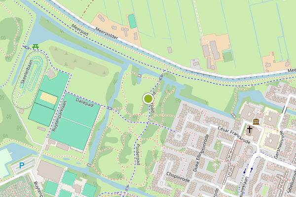 Ambulance-melding op Polderpad, Zoetermeer op 30 mei, kaart-overzicht