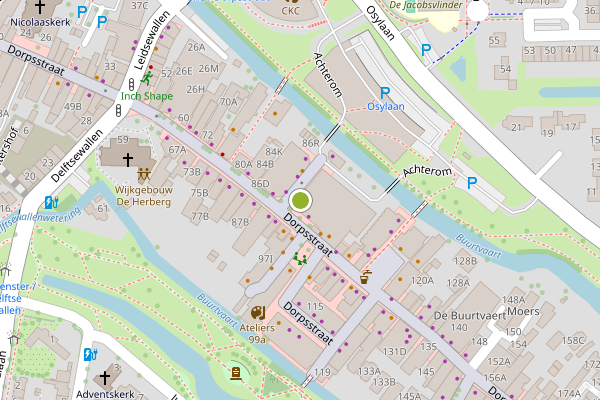 Ambulance-melding op Dorpsstraat, Zoetermeer op 30 mei, kaart-overzicht