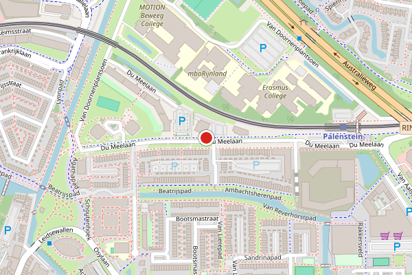 Brandweer-melding op Du Meelaan, Zoetermeer op 30 mei, kaart-overzicht