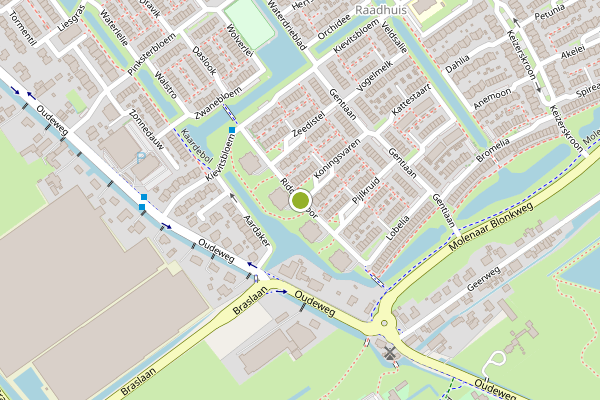 Ambulance-melding op Ridderspoor, Nootdorp op 30 mei, kaart-overzicht