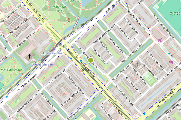 Ambulance-melding op De Lannoystraat, Den Haag op 30 mei, kaart-overzicht