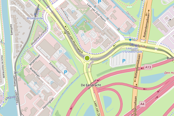 Ambulance-melding op Laan van Delfvliet, Rijswijk op 30 mei, kaart-overzicht