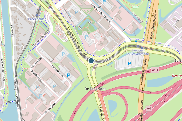 Politie-melding op Laan van Delfvliet, Rijswijk op 30 mei, kaart-overzicht