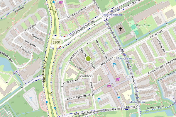 Ambulance-melding op Julius Rontgenstraat, Den Haag op 30 mei, kaart-overzicht