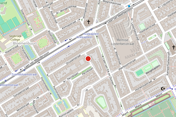 Brandweer-melding op Kruisbessenstraat, Den Haag op 31 mei, kaart-overzicht