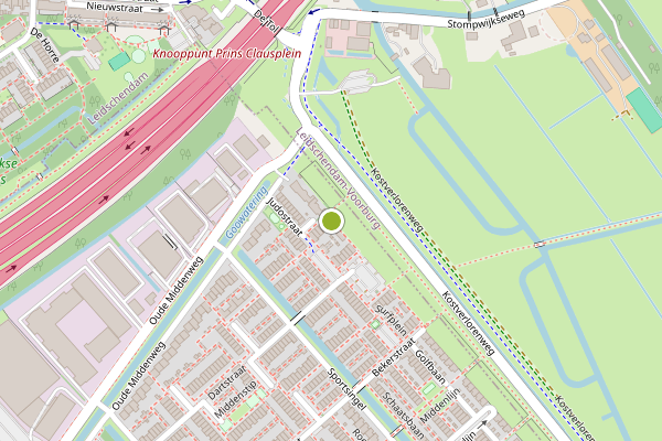 Ambulance-melding op Korfbalstraat, Den Haag op 31 mei, kaart-overzicht