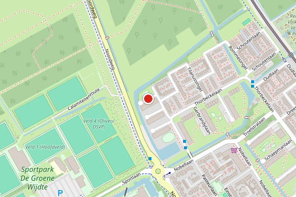 Brandweer-melding op de Visserlaan, Pijnacker op 31 mei, kaart-overzicht