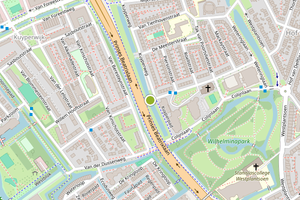 Ambulance-melding op Cort van der Lindenstraat, Delft op 31 mei, kaart-overzicht
