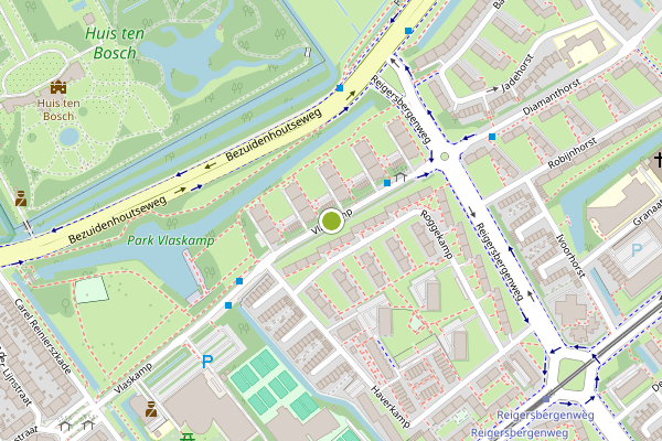 Ambulance-melding op Vlaskamp, Den Haag op 31 mei, kaart-overzicht