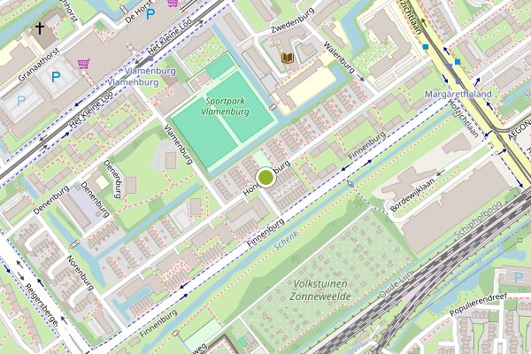 Ambulance-melding op Hongarenburg, Den Haag op 31 mei, kaart-overzicht