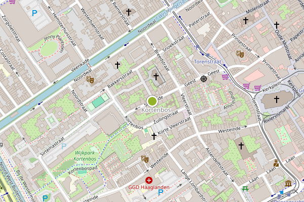 Ambulance-melding op Slijkeinde, Den Haag op 31 mei, kaart-overzicht
