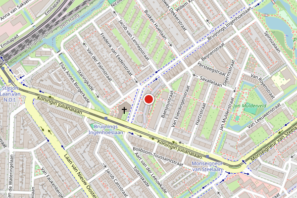 Brandweer-melding op Balen van Andelplein, Voorburg op 31 mei, kaart-overzicht