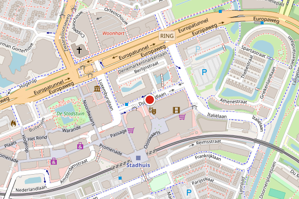 Brandweer-melding op Duitslandlaan, Zoetermeer op 31 mei, kaart-overzicht