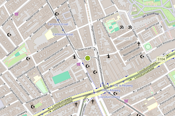 Ambulance-melding op De Gheijnstraat, Den Haag op 31 mei, kaart-overzicht