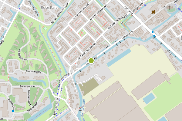 Ambulance-melding op Molenweg, Nootdorp op 31 mei, kaart-overzicht